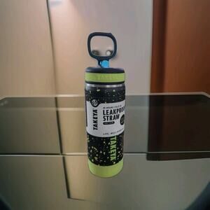 Takeya Glow-in-the-Dark Water Bottle with Straw Lid - Green
